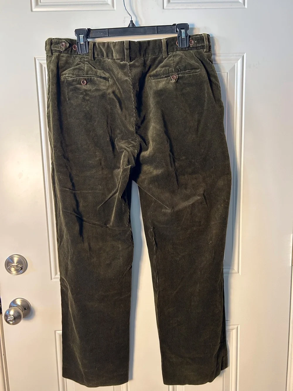 Polo by Ralph Lauren Men's Olive Green Corduroy Pants Straight Leg Classic